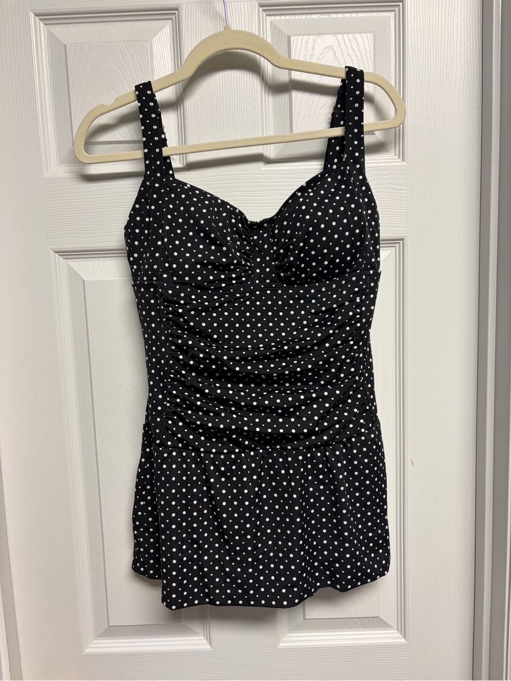 Jantzen Black Polka Dot Swimdress
